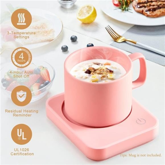 Coffee MugWarmer,Electric Coffee Warmer for Desk with Auto ShutOff,3 Temperature - Picture 3 of 7